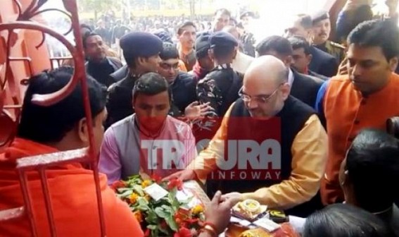 Amit Shah leaves Tripura after offering prayers in Tripura Sundari Temple : Next visit again in this month